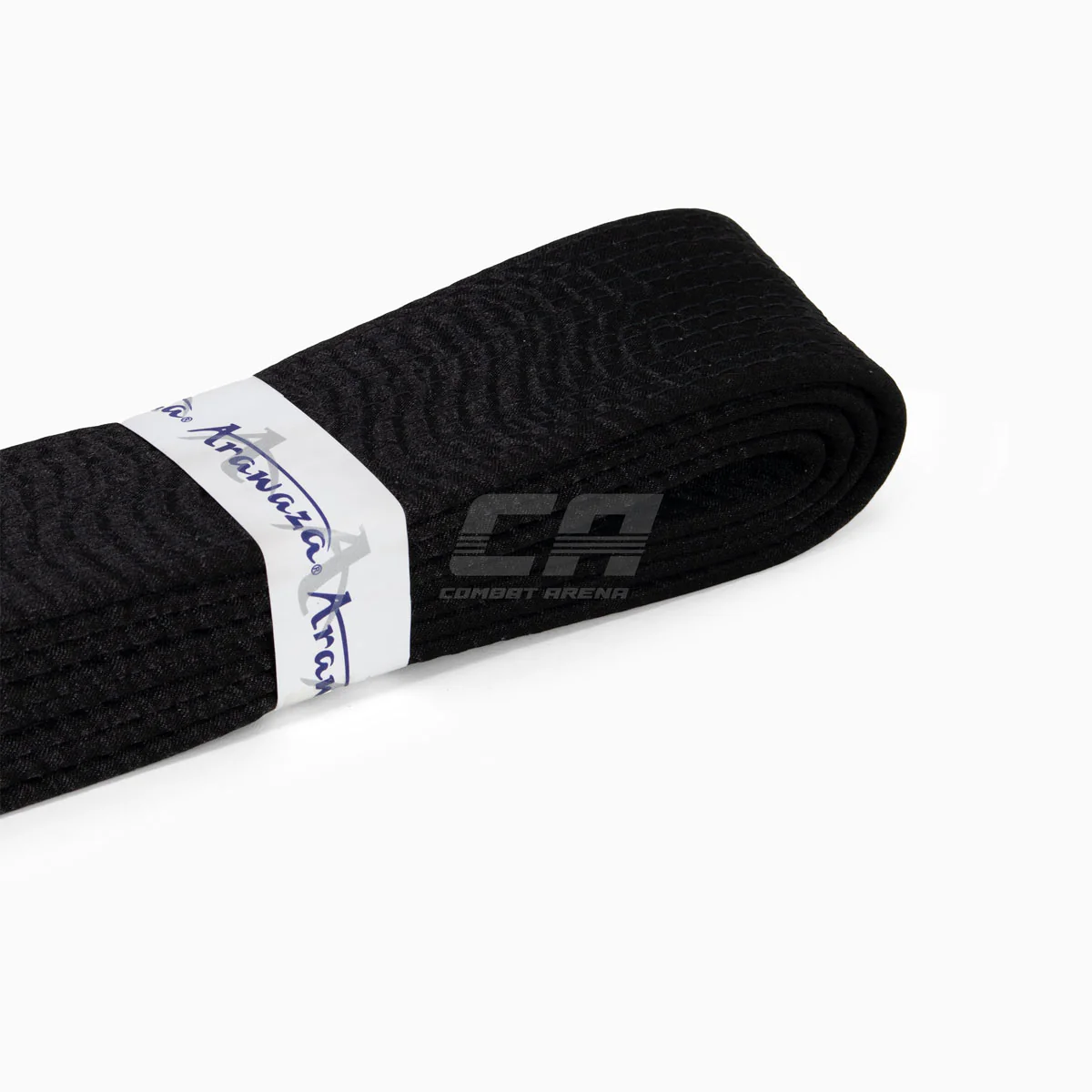 Ceinture noire Arawaza satin 44 mm – Image 2