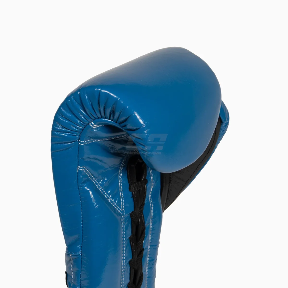 Gants de boxe Cleto Reyes Entraînement Traditionnel CE4 Bleu-noir avec lacets – Image 7