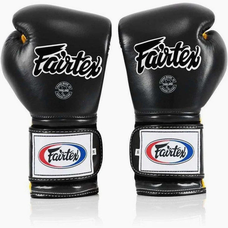 Gants de boxe Fairtex Mexican Style BGV9 Noir-jaune – Image 2