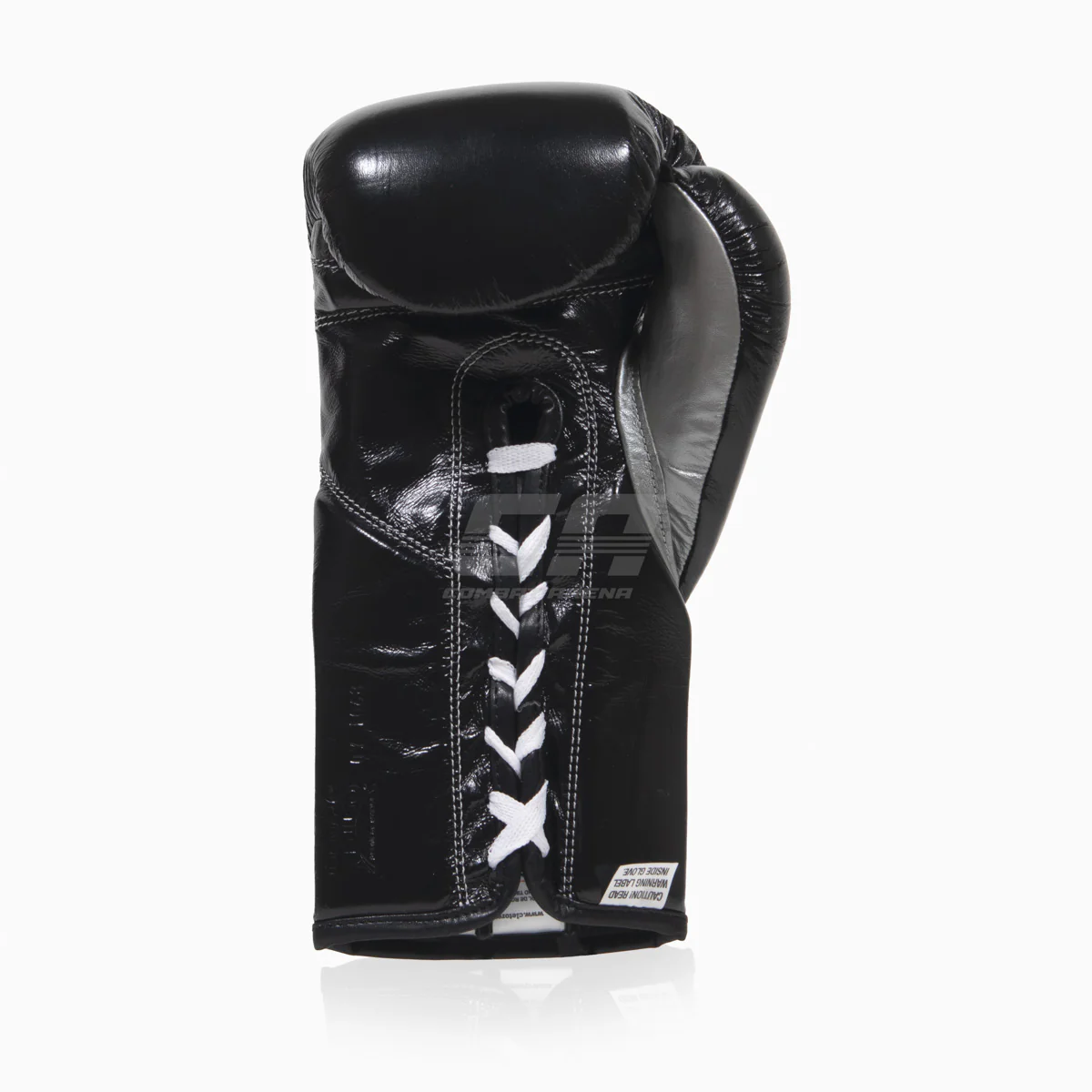 Gants de boxe Cleto Reyes Professionnel CB2 Noir-Argent avec lacets – Image 3