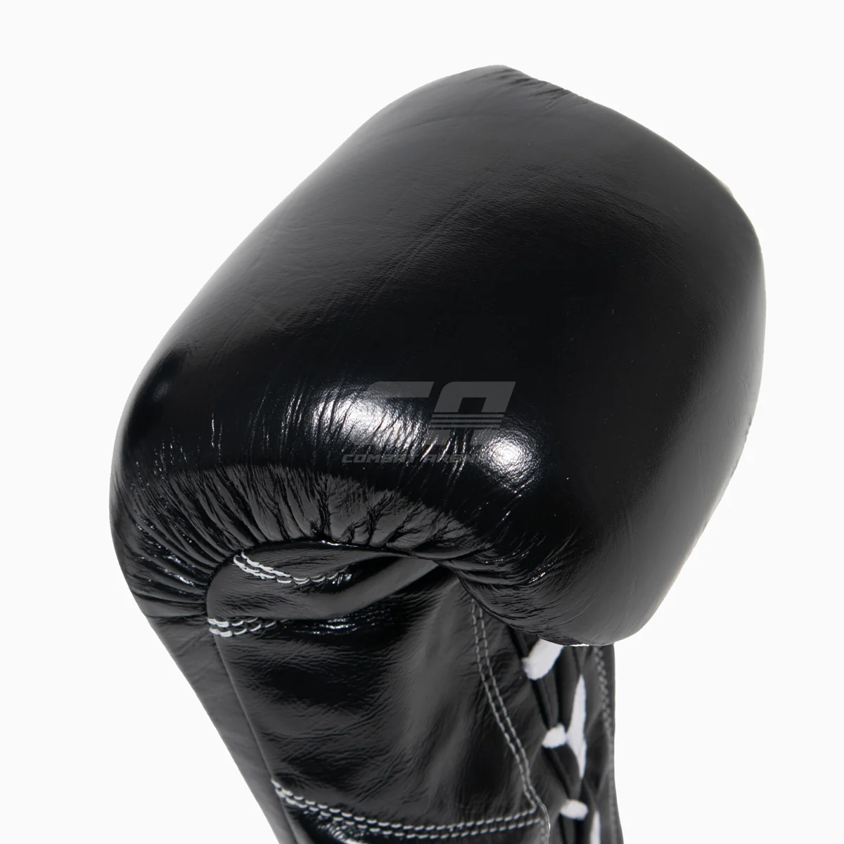 Gants de boxe Cleto Reyes Professionnel CB2 Noir-Argent avec lacets – Image 6