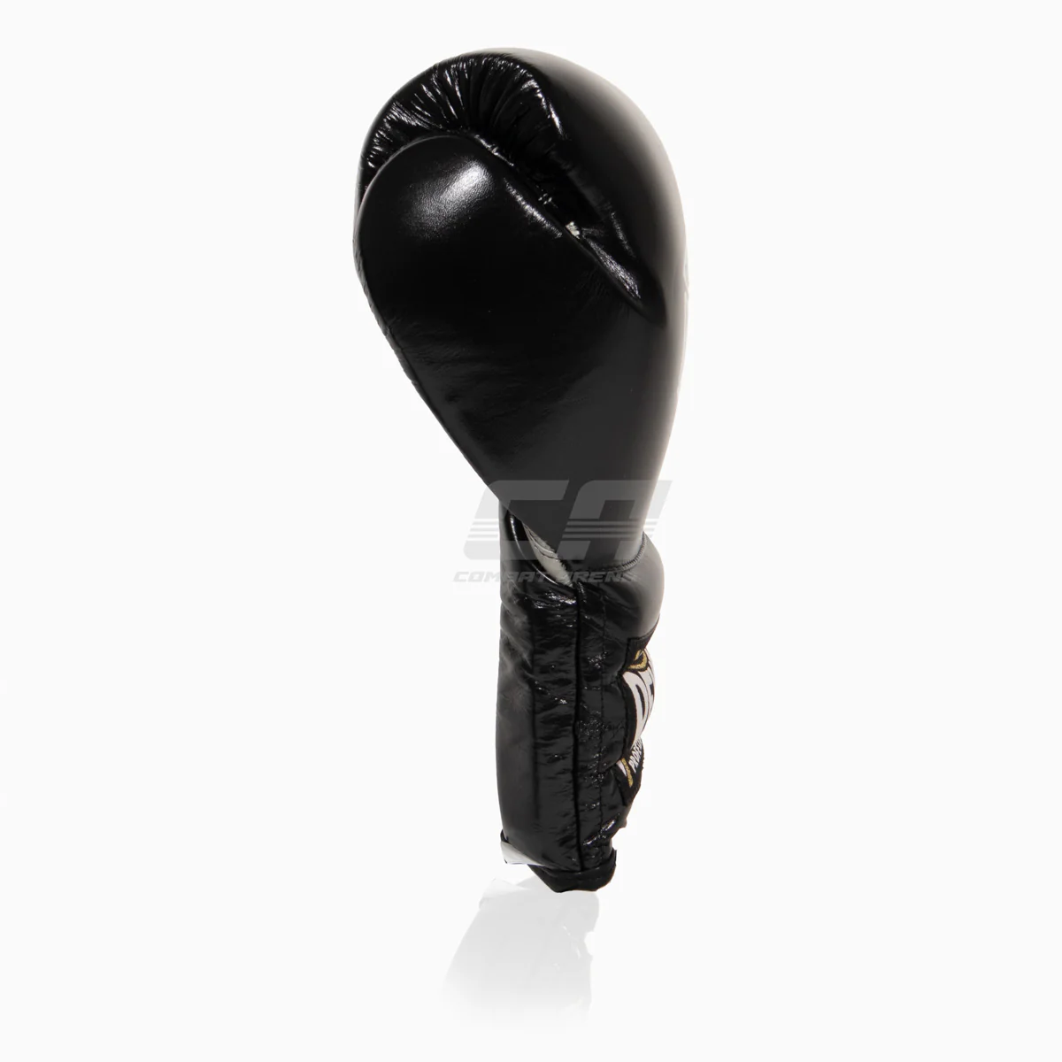 Gants de boxe Cleto Reyes Entraînement traditionnel CE4 Noir-argent avec lacets – Image 3