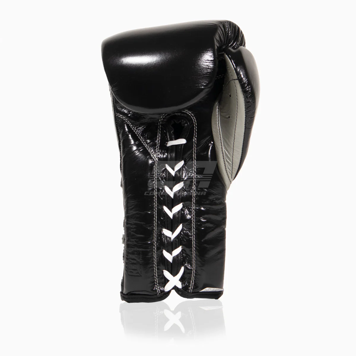 Gants de boxe Cleto Reyes Entraînement traditionnel CE4 Noir-argent avec lacets – Image 4