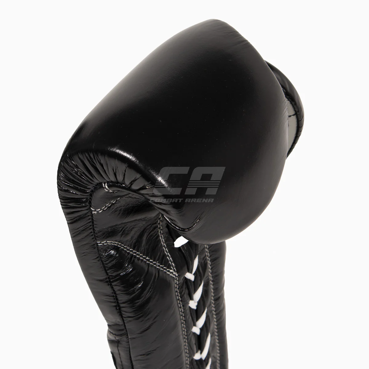 Gants de boxe Cleto Reyes Entraînement traditionnel CE4 Noir-argent avec lacets – Image 7