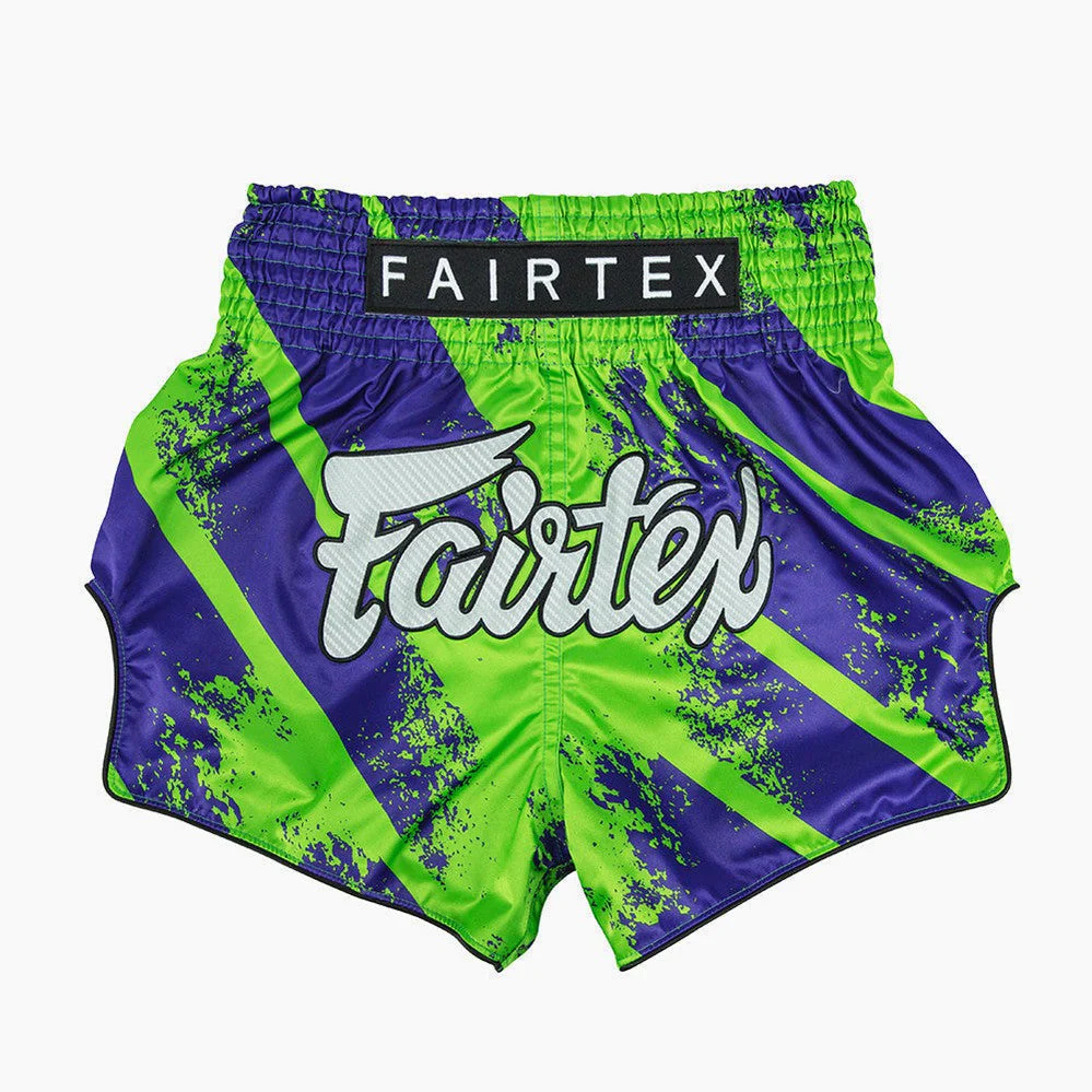 Shorts de kick-thai Fairtex BS1928 Street King Vert