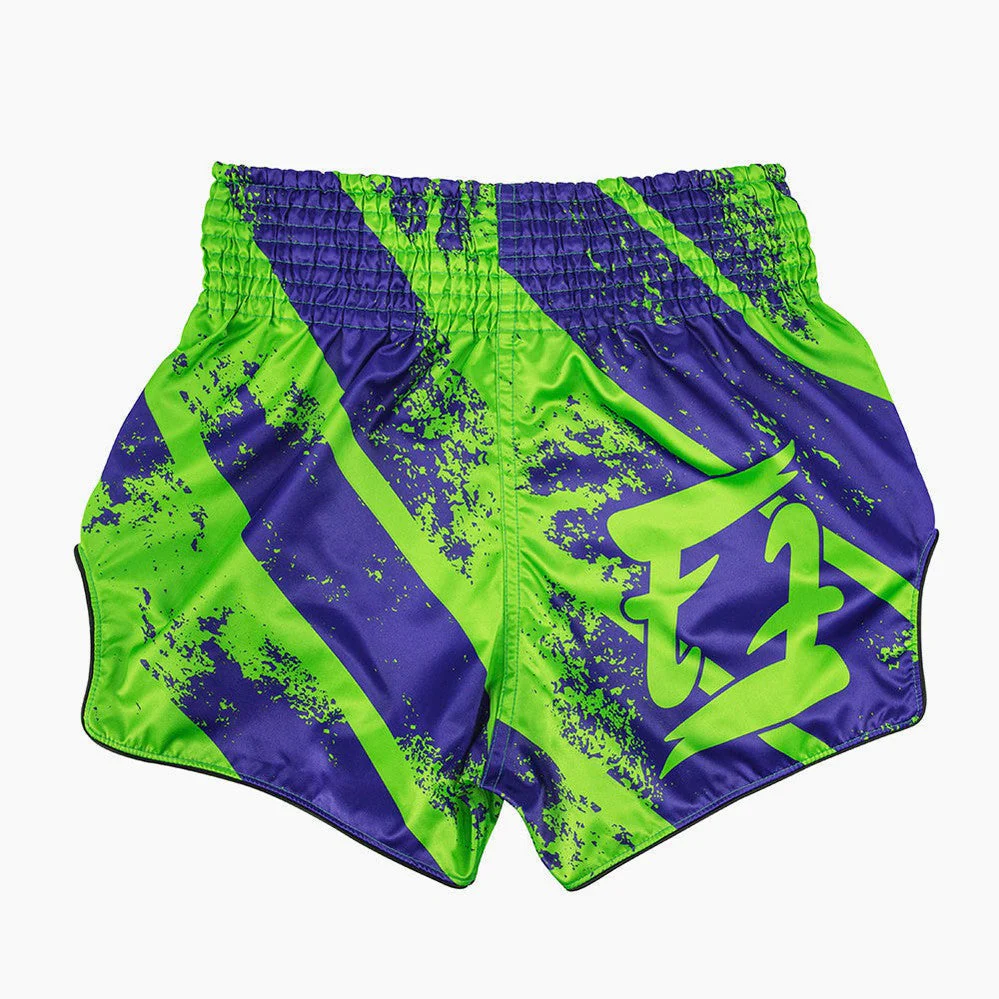 Shorts de kick-thai Fairtex BS1928 Street King Vert – Image 2