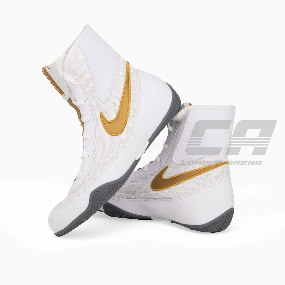 Chaussures de boxe Nike Machomai Blanc-Or – Image 6