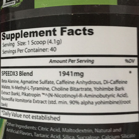 LECHEEK NUTRITION Speed X3 Pre Workout – Image 2